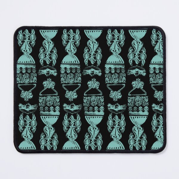 Item preview, Antique Furniture Decorations Stripe Teal on Black designed and sold by Digitalmyth's Designs.