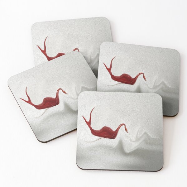 Item preview, PAINTED RED SWAN IN TURBULENT WATERS designed and sold by SKIP WILLITS FINE ART.