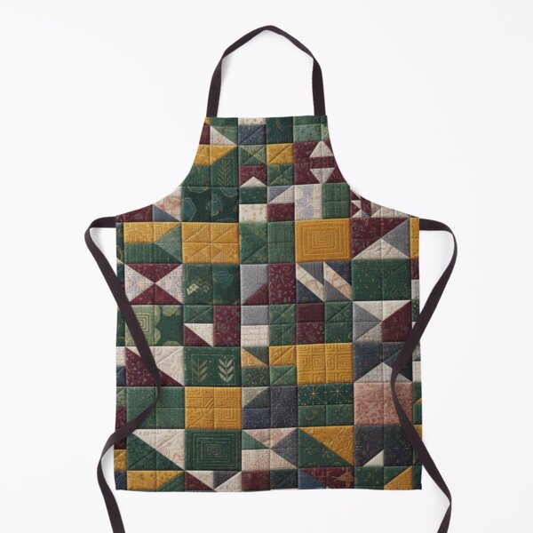 Item preview, Colorful Patchwork Quilt – Geometric Textile Art designed and sold by Dogandesighn.