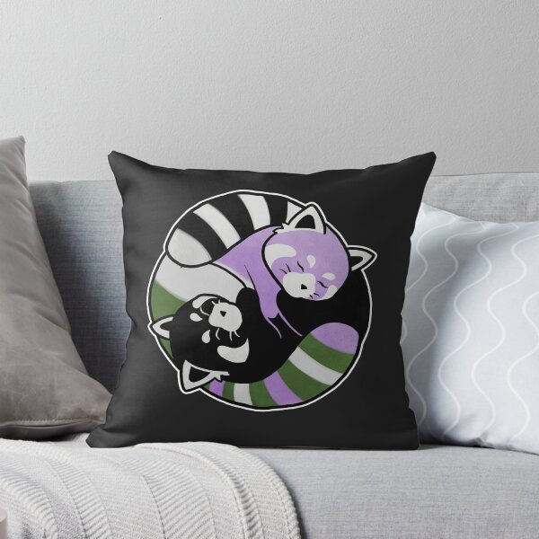 Item preview, Genderqueer Red Panda Yin Yang LGBT Pride Flag designed and sold by Clara Hollins.