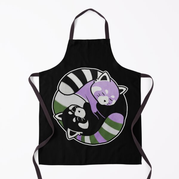 Item preview, Genderqueer Red Panda Yin Yang LGBT Pride Flag designed and sold by Clara Hollins.