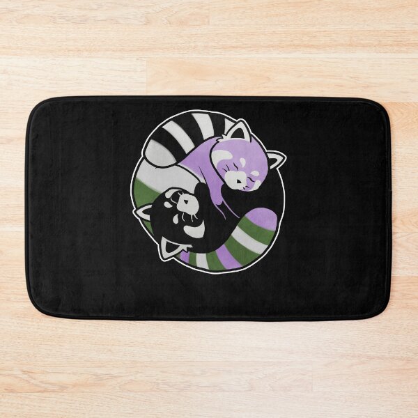 Item preview, Genderqueer Red Panda Yin Yang LGBT Pride Flag designed and sold by Clara Hollins.
