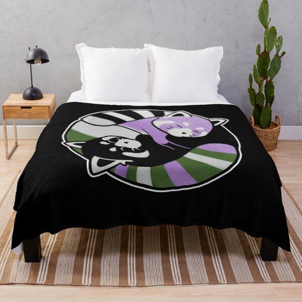 Item preview, Genderqueer Red Panda Yin Yang LGBT Pride Flag designed and sold by Clara Hollins.