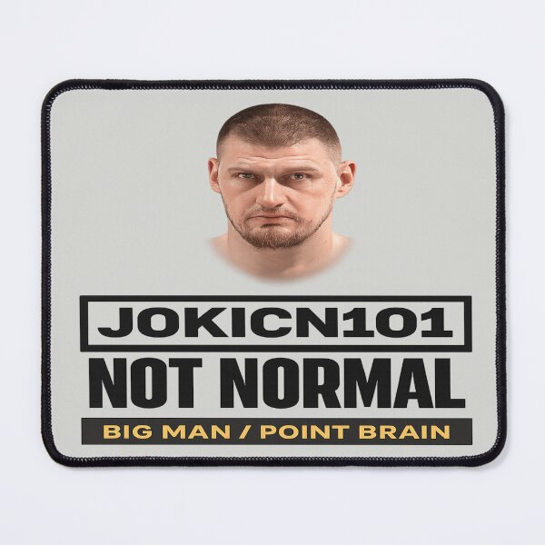 Item preview, JOKICNI01 Not Normal Big Man Point Brain Basketball Nerd Tee designed and sold by POD DYNASTY.
