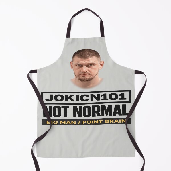 Item preview, JOKICNI01 Not Normal Big Man Point Brain Basketball Nerd Tee designed and sold by POD DYNASTY.
