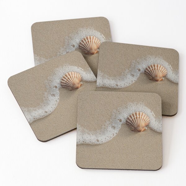 Item preview, Scallop Seashell with Gentle White Sea Foam designed and sold by chase-thewave.