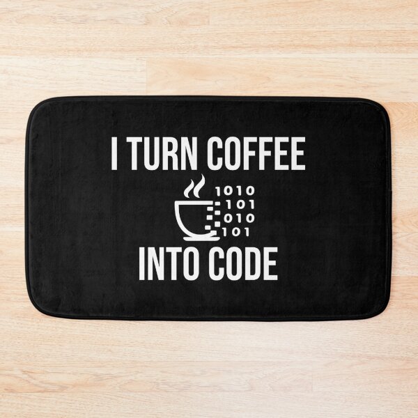 Item preview, I Turn Coffee Into Code Funny Programmer Developer Gift Design designed and sold by Dantin.