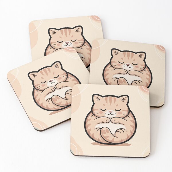 Item preview, Cozy Sleeping Cat Illustration designed and sold by Dimitrispoli.
