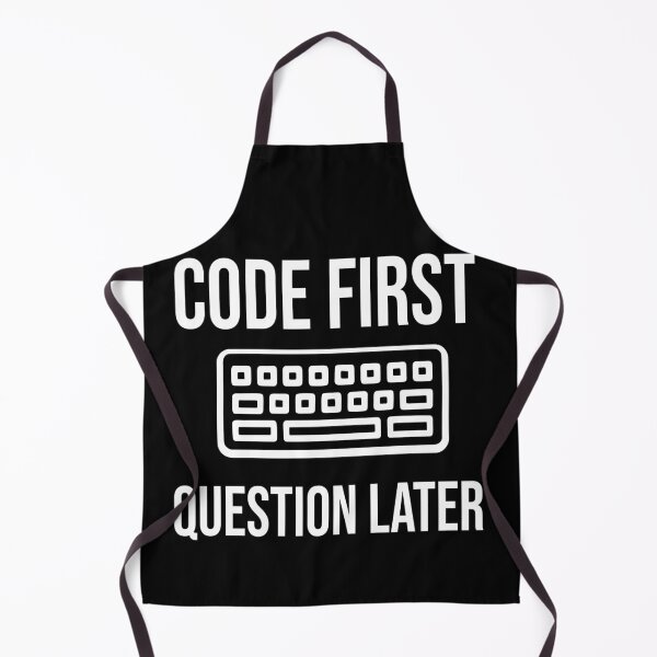 Item preview, Code First Question Later Bold Programmer Quote Gift Design designed and sold by Dantin.