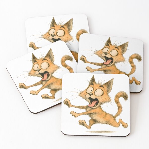 Item preview, Panicked Expressive Cat Running designed and sold by Yomere.
