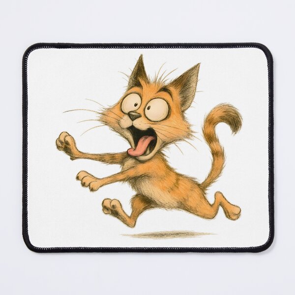 Item preview, Panicked Expressive Cat Running designed and sold by Yomere.