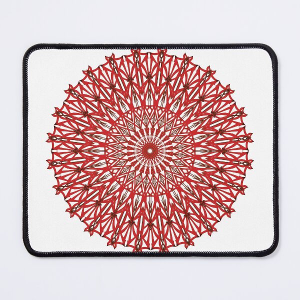 Item preview, Red mandala designed and sold by Poplartree.