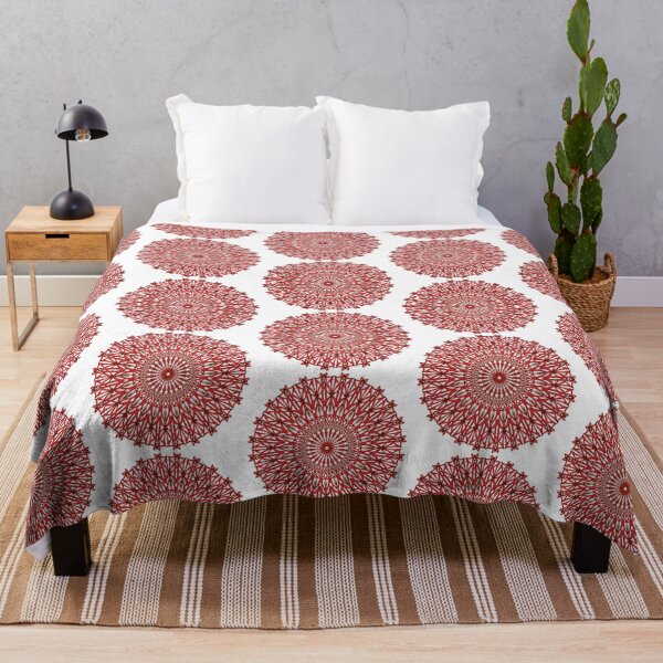 Item preview, Red mandala designed and sold by Poplartree.