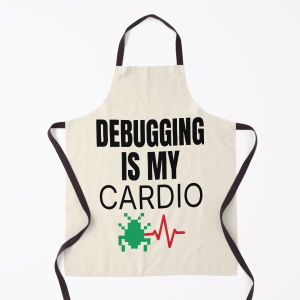 Artikelvorschau, Debugging ist mein Cardio-Training – Lustiger Programmierer-Fitness-Humor – Design entworfen und verkauft von Dantin.