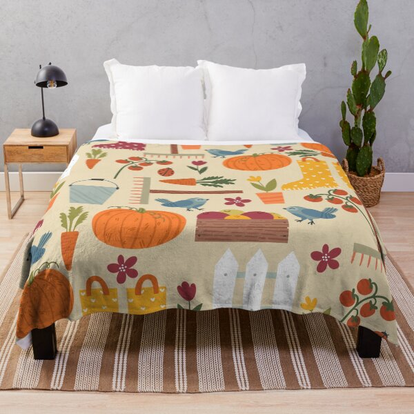Item preview, cottagecore autumn pumpkin vegetable garden designed and sold by Gossip Rag.