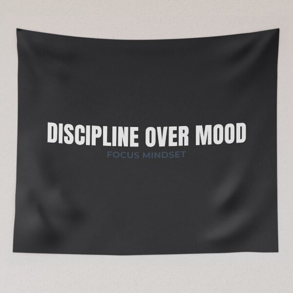 Item preview, Discipline Over Mood Motivational Shirt – Focus Mindset Quote Apparel for Goal Driven Achievers designed and sold by MillionaireGenZ ⭐⭐⭐⭐⭐ (5.0).