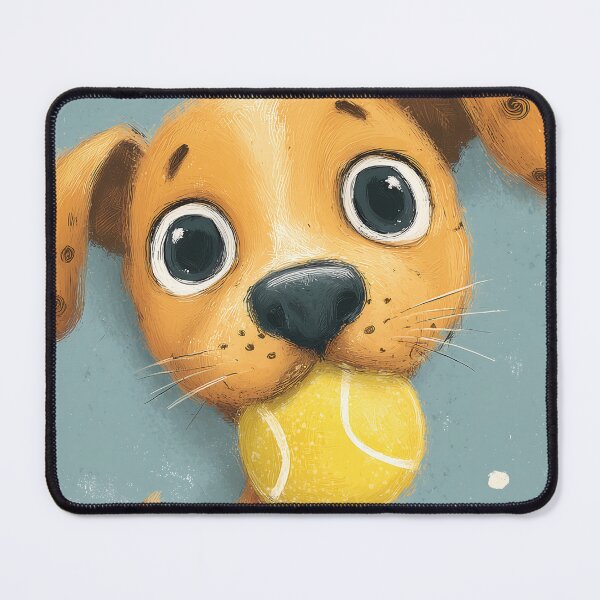 Item preview, Cute Puppy with Tennis Ball designed and sold by Boddicca.