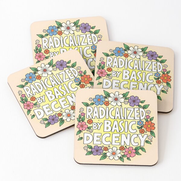 Item preview, Radicalized by Basic Decency Floral - Luminous Feminist Art designed and sold by PriyaMagic.