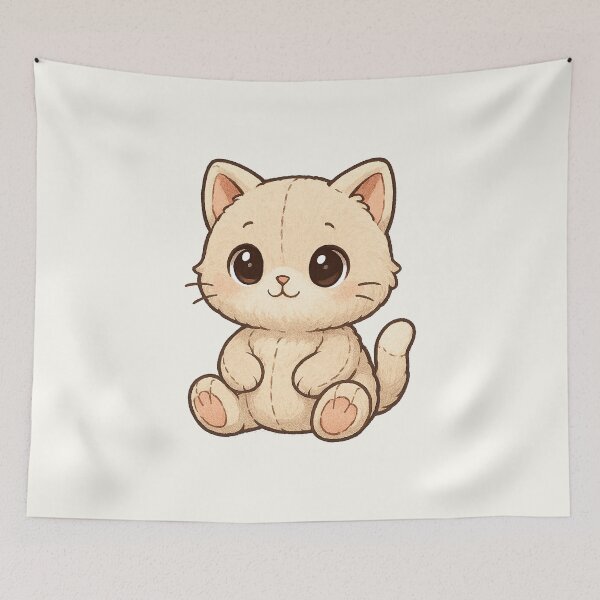 Item preview, Cute Plush Cat designed and sold by HoopeStylee.