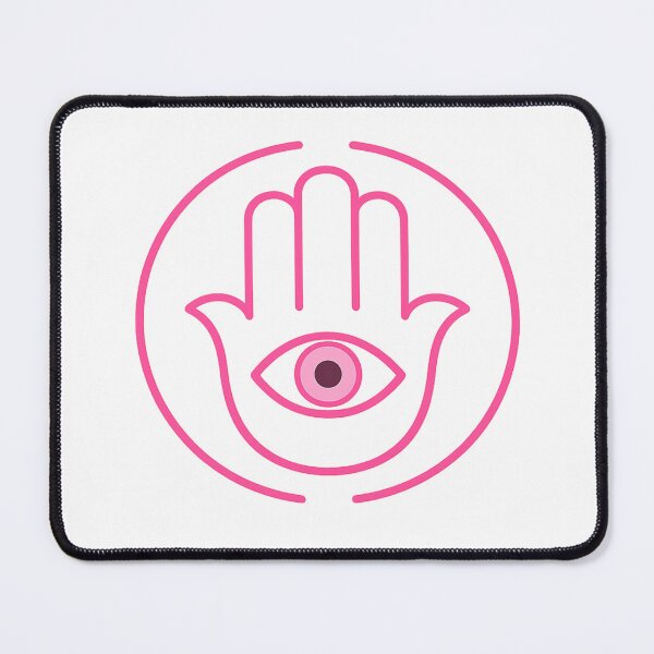 Item preview, Minimalist Hamsa Protection Symbol - Pink designed and sold by That-Jewy-Shop.