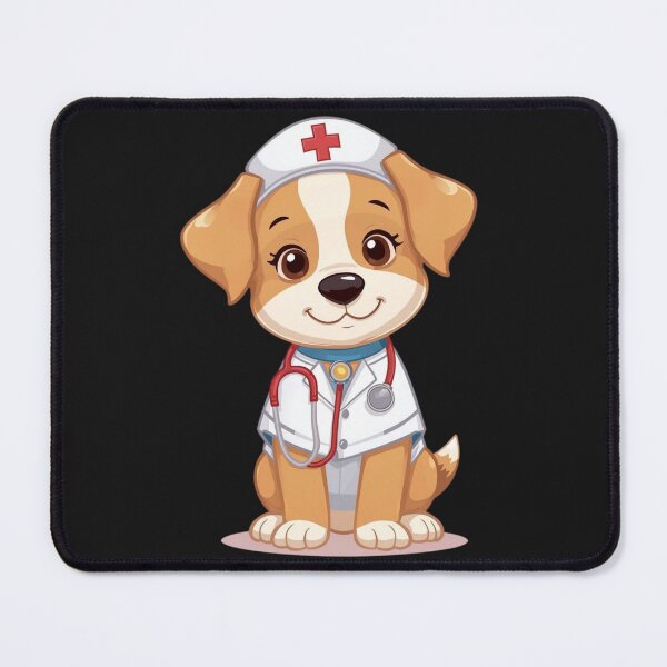 Item preview, Kawaii Dog Nurse - Cute Medical Puppy Art designed and sold by Nature's Palette.