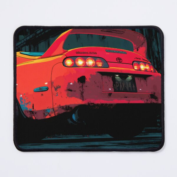 Item preview, Cyberpunk Drift King | Retro-Futuristic JDM Supra Night Art designed and sold by MetroEnvision.