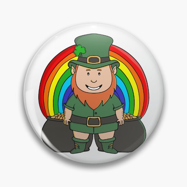 Item preview, Lucky Leprechaun with Rainbow Pot of Gold designed and sold by shopdiego.