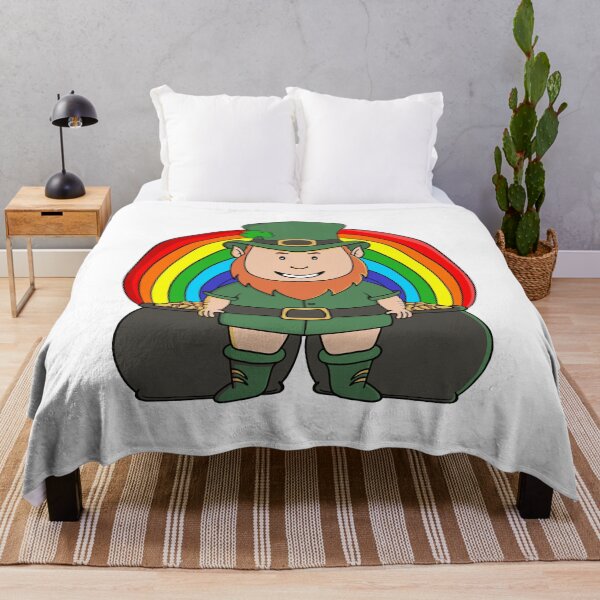 Item preview, Lucky Leprechaun with Rainbow Pot of Gold designed and sold by shopdiego.