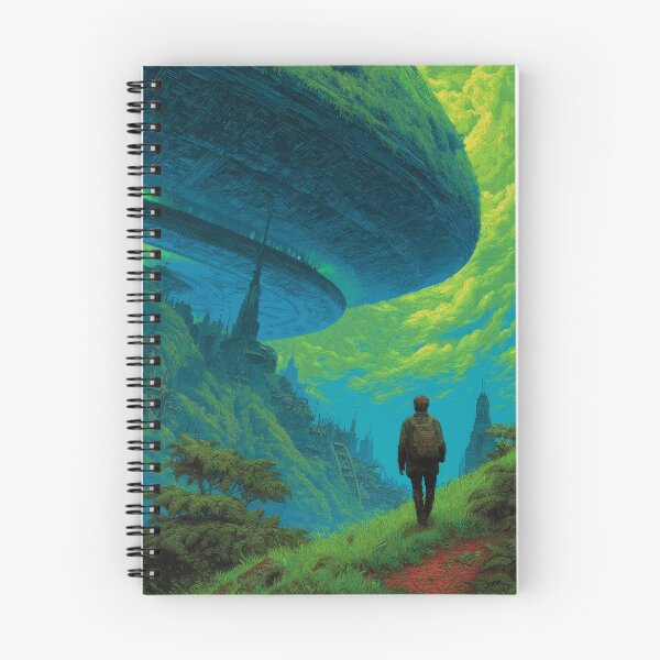 Item preview, Verdant Megastructure | Retro Sci-Fi Overgrown Cityscape Illustration designed and sold by MetroEnvision.