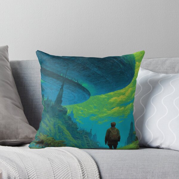 Item preview, Verdant Megastructure | Retro Sci-Fi Overgrown Cityscape Illustration designed and sold by MetroEnvision.