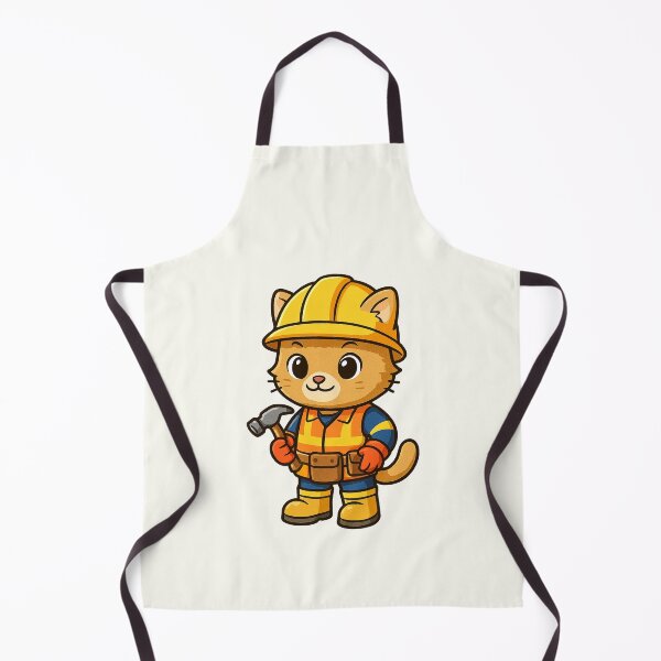 Item preview, Construction Worker Cat designed and sold by HoopeStylee.