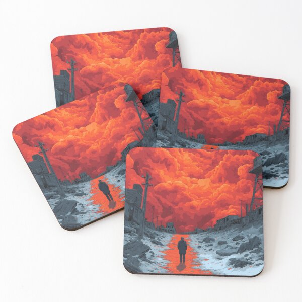 Item preview, Apocalypse Horizon | Surreal Retro Sci-Fi Wasteland Art designed and sold by MetroEnvision.