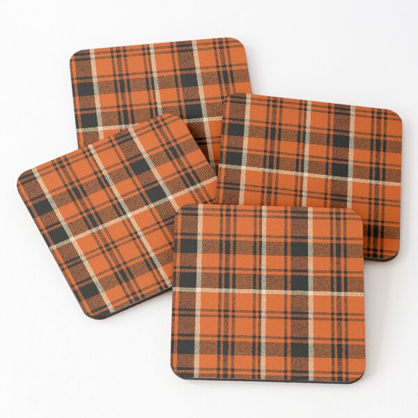 Item preview, Anaheim Ducks plaid tartan  designed and sold by Broken Antler Designs .