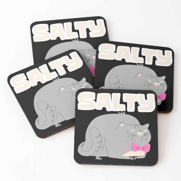 Item preview, Derpy Fat Cat Salty T-Shirt | Funny Doodle Cat Illustration designed and sold by rvanderveken.