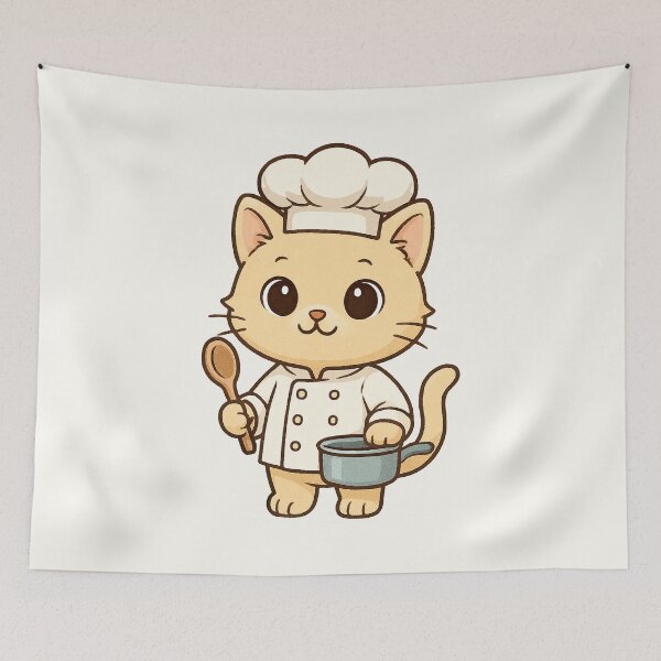 Item preview, Chef Cat Cooking designed and sold by HoopeStylee.