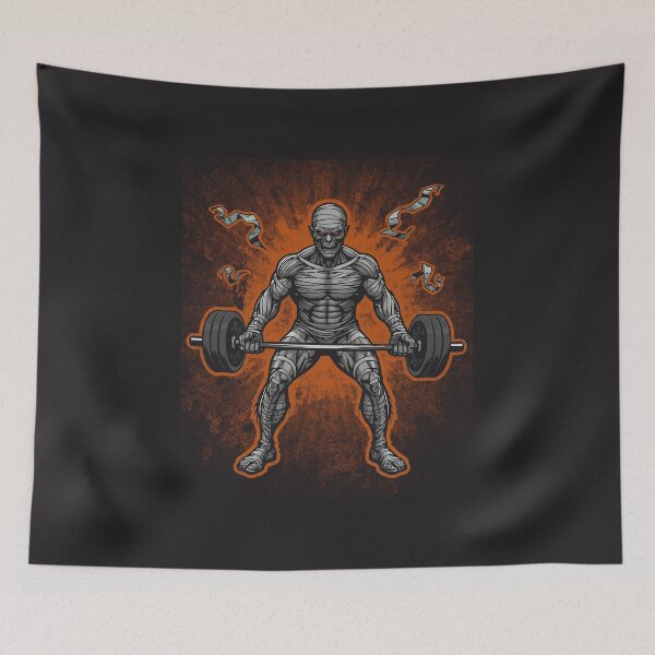 Item preview, Mummy Deadlift Gym Shirt – Hardcore Strength Training Motivation Art for Bodybuilding and Powerlifting | Mummy deadlift gym art | Premium HD Design | Luxury Gym Lifestyle designed and sold by MillionaireGenZ ⭐⭐⭐⭐⭐ (5.0).