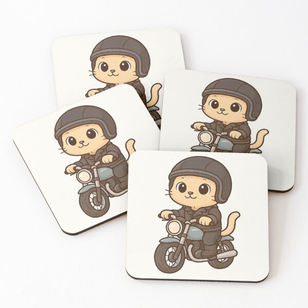 Item preview, Cute Biker Cat designed and sold by HoopeStylee.