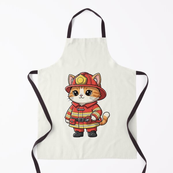Item preview, Firefighter Hero Cat designed and sold by HoopeStylee.