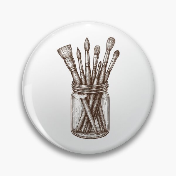 Item preview,  Modern Trendy colourful paint brushes in a jar designed and sold by SOUFIANE1991.