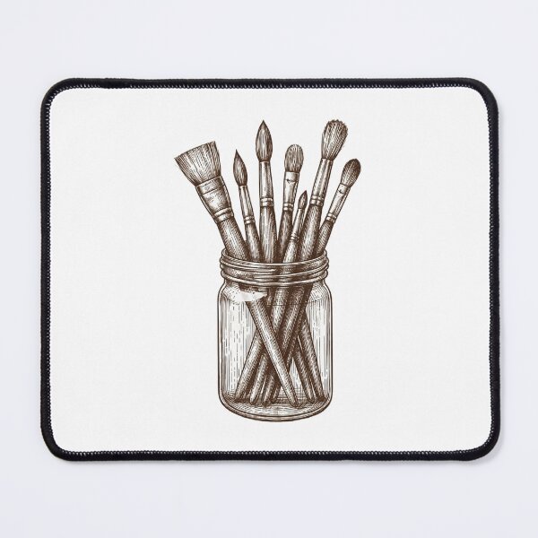 Item preview, Modern Trendy colourful paint brushes in a jar designed and sold by SOUFIANE1991.