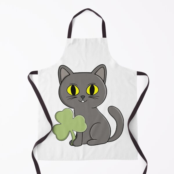 Item preview, Grey Cat Shamrock Clover Charm designed and sold by shopdiego.