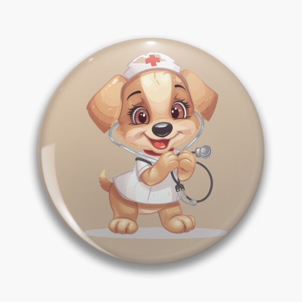 Item preview,  Kawaii Dog Nurse - Cute and Happy Medical Puppy Art designed and sold by Nature's Palette.