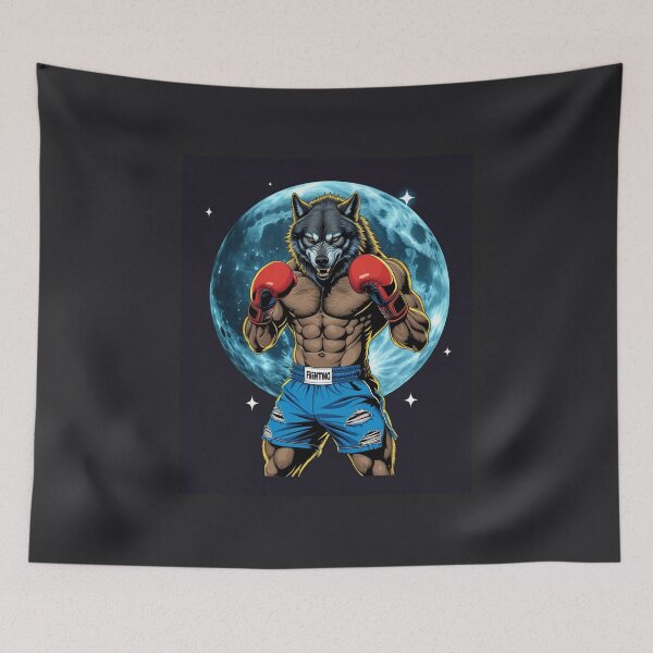 Item preview, Wolf Boxer Sigma Male Gym Shirt – Alpha Fitness Motivation Art for Silent Discipline and Hardcore Training | Premium HD Design | Gym motivation in 2026 designed and sold by MillionaireGenZ ⭐⭐⭐⭐⭐ (5.0).