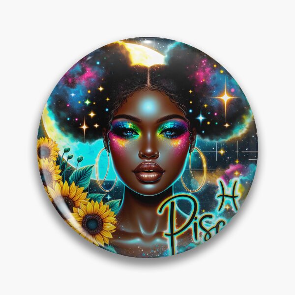 Item preview, Pisces Dreamlight – Neon Celestial Portrait designed and sold by ChloeDesigns401.