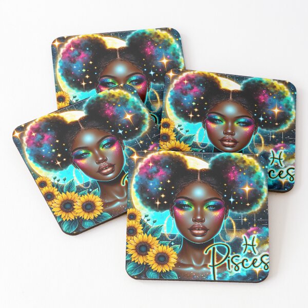 Item preview, Pisces Dreamlight – Neon Celestial Portrait designed and sold by ChloeDesigns401.