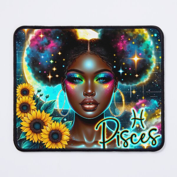 Item preview, Pisces Dreamlight – Neon Celestial Portrait designed and sold by ChloeDesigns401.