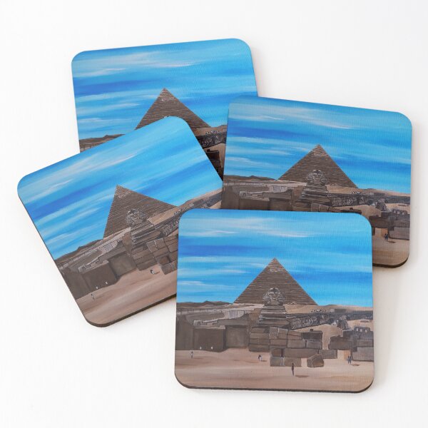 Item preview, The Great Sphinx and the Pyramid of Khafre designed and sold by Alfred Fox Art.