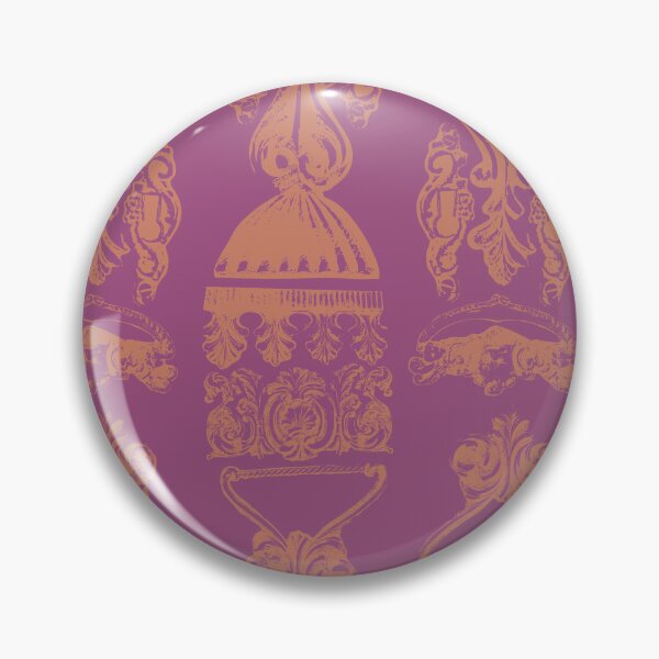 Item preview, Antique Furniture Decorations Stripe Rose Gold on Mauve designed and sold by Digitalmyth's Designs.