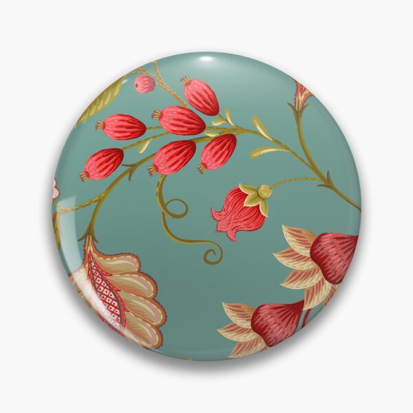 Item preview, dollhouse floral on blue designed and sold by Melli M Designs.
