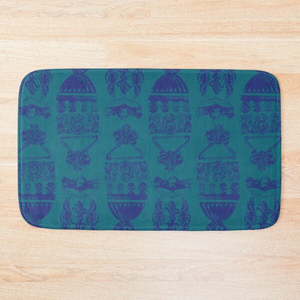Item preview, Antique Furniture Decorations Stripe Blue on Teal designed and sold by Digitalmyth's Designs.